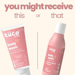 Tuco Kids Body Wash for Kids, With Saffron & Tulsi, Natural Baby Wash-300ml | Gently Cleanses, Soothes & Nourishes Skin, With Sandalwood Oil, SLS, Sulphate & Paraben Free, Gentle Baby Body Wash For Bath