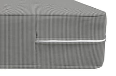 HOMEKART Premium Cotton 220TC 78 x 72 x 8 King Size Double Bed Mattress Cover Protector with Zip/Chain|Provides All Around Protection - 1 pc Multicolor (Grey, 78 x 72 x 8)