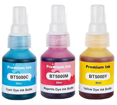 CANOFF BTD6000BK Refill Ink Compatible for Brother DCP-T300 T310W T500W T520W T220 T700W T420W T425W T426W T428W T720DW T725DW T820DW T810W Printers (100ml Black Bottle (Pack of 5))