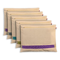 OSDUE Polyethylene Frosted Zipper Bags 30x35cm Pack of 10 – Transparent LDPE Zip Lock Storage Bags for Clothes, Shoes, Cosmetics, Jewellery, Toiletries & Travel