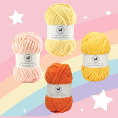 NESTNHAVEN , Plush & Cuddly Sets 2.0 , Chenille Yarn Supersoft Hand Knitting Wool Ball, set of 4 , 400 grams (1 Ball/100 Gram Each) Suitable for Craft, Babywear, Toys , Baby Blankets , 5 Bulky, Shades - NNHS 2.0 (Set 26 baby Pink , lilac , hot pink…