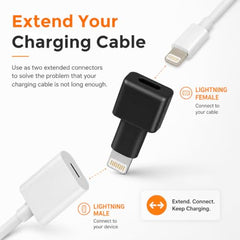 Verilux® Lighting to Type C Earphone Converter with Aluminum Alloy Housing