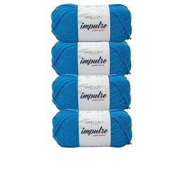 WOAFASHIONS - World of Arts Impulse Hand Knitting & Crochet Yarn, Premium Acrylic, 4 : Medium (Anchor Grey) (100gms / 3.5oz / 200mtr / 218yds)