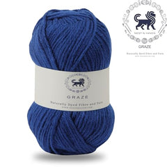 Nestnhaven Acrowools Graze Hand Knitting and Crochet Yarn. Pack of 1 Ball - 100gms. Shade no - NNHG001 (Berry Purple)