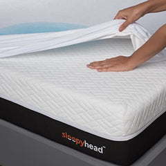 Sleepyhead Bamboo Terry Waterproof Mattress Protector; (75 x 36 Single Size; White)