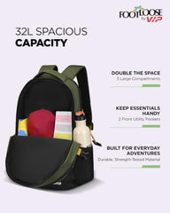 FOOTLOOSE by VIP Yin-Yang 32L Laptop Backpack (15"), 3 Compartments, Blue