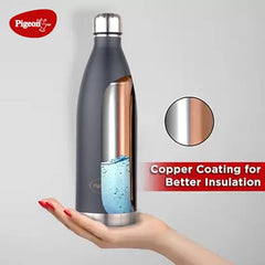 Pigeon 1.5 litre Hot Kettle and Stainless Steel Water Bottle Combo used for boiling Water, Making Tea and Coffee, Instant Noodles, Soup with Auto Shut- off Feature, 1300 W