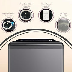 Godrej 10 Kg 5 Star with 5 Years Comprehensive Warranty, AI Tech, Inbuilt Heater, Fills Tub at ~0 Water Pressure, Steel Drum Fully Automatic Washing Machine (WTEON ADA 10 5.0 FEFH GLGR, Glacial Grey)