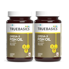 TrueBasics Advanced Multivitamin,60 Tablets + Omega 3 Fish Oil,60 Capsules