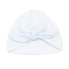 SYGA Cotton Baby Cap Soft & Strechy Turban Bow Wrap Hat Toddler for 0-2.5 Years Black