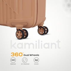 KAMILIANT by American Tourister Savvy|Trolley Bag Set of 3 (55+70+80 cms) for Travel| Hard Case Polypropylene (PP) Suitcase|360° 8-Wheel Spinner Luggage Trolley|Combination Lock|Sea Blue