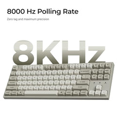 Keychron C1 Pro 8K Wired Custom Keyboard, RGB Backlit, Silent Red Switch