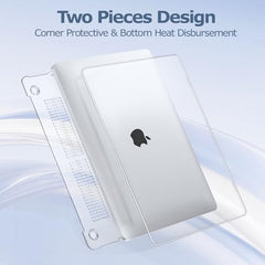 MOSISO Compatible with MacBook Pro 13 inch Case M2 2025, 2024, 2023, 2022-2016 A2338 M1 A2251 A2289 A2159 A1989 A1708 A1706, Plastic Hard Shell&Keyboard Cover&Screen Film&Storage Bag, Serenity Blue