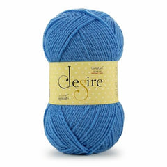 Ganga Acrowool Desire 100% Acrylic Aran Weight Yarn (Pack of 1 ball - 100g) – approx. 200mtr Premium Knitting & Crochet Yarn for Winter Sweaters, Scarves, Blankets | Medium Weight 4, UK 5 (5.5mm) Needle & UK 3 (6.5mm) Hook | Hypoallergenic, Hand Wash…