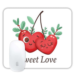 TURTLEWINGS | Mousepad |Aesthetic Strawberry Mousepad – 22x18 cm, 3mm Thick | Abstract Design Non-Slip Rubber Base | Office, Study & Gaming Use | Premium Smooth Surface 2 (Design 08)