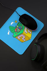 ESSENSI Mouse Pad for Laptop & Desktop | 9x7 Inch Anti-Fray Stitched Edges | Non-Slip Rubber Base | Desk Setup Accessory for Students, Gamers & Professionals (Big Things)