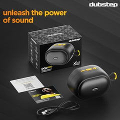 Dubstep Pop 600 Wireless Speaker, 15 Hrs Playtime, 52mm Driver, TWS Pairing, 6W Output Bluetooth Speakers (Grey)