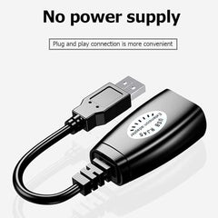 PremiumAV USB Over Ethernet Extender Adapter Kit – USB Male to RJ45 Female Extension for Long-Distance Connectivity (Up to 150FT) – Compatible with PC, Laptop, Printer, Camera