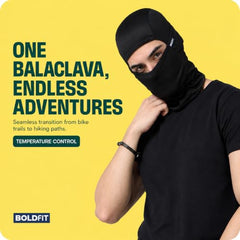 Boldfit face mask for bikers full face mask for bikers helmet head cover balaclava for men bike riding & biker head cover for helmet for men Balaclava for adult Black Masks for Bike Riding Matt Black