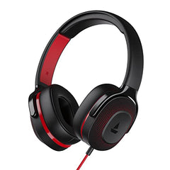 boAt Bassheads 900 Wired On Ear Headphones with Mic (Carbon Black)