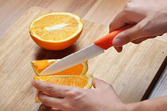 SYGA 6 Piece Ceramic Kitchen Knife Set and Vegetable Peeler Set with Adjustable Holder Stand(Multi)