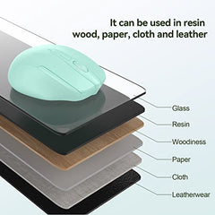 TECKNET Wireless Mouse, 2.4G Ergonomic Computer Mouse, 2600 DPI, Green