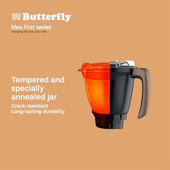 Butterfly ZieraBlack 1000 Watt Mixer Grinder | 6 Jars | Coarse Grinding Jar | Uniform Grinding - Tornado Blade & Lid | Smudge Free & Long Lasting Annealed SS Jars | Torx23 Motor| 5 Years Warranty