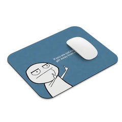 SHERISH Cute Cat (I'm OK) Mouse Pad for PC & Laptop – Waterproof Desk Mat with Funny Cartoon Cat Design, Smooth Cloth Surface & Non-Slip Rubber Base Ideal for Office, Work from Home & Gaming 19x23 cm