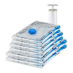 amazon basics Vacuum Compression Storage Bags with Hand Pump - Medium, 5-Pack