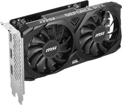 MSI GeForce RTX 3050 Ventus 2X E 6G OC PCI_E Graphic Card - Nvidia Geforce RTX 3050 Gpu, 6Gb GDDR6 96-Bit Memory, 14 Gbps, PCI Express Gen 4 x16Interface, Up to 1492 Mhz, Dual Fan