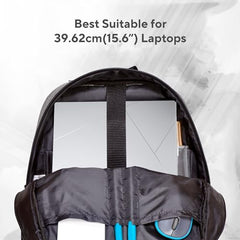 ASUS AP1601 Laptop Backpack for Up to 16-Inch Laptops, 18L Capacity, Water-Repellent Polyester,Dedicated Laptop Compartment,Multiple Organizer Pockets,Luggage Strap, Grey, for College, Office & Travel