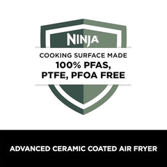 Ninja Foodi Dual Zone Air Fryer AF300IN| 7.6L Dual Drawer Air Fryer| Max Crisp 240°C| 6 Cooking Functions – Air Fry, Roast, Bake, Reheat & Dehydrate| Variable Airflow 1200–2600 RPM|PTFE/PFOA/PFASFree