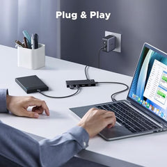 UGREEN USB C Hub with 4×USB C 3.2 Data and 100W PD Power Ports, 10Gbps