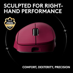 Logitech G PRO X Superlight 2 DEX Lightspeed Wireless Gaming Mouse, 60g Pro-Grade Lightweight Mouse with 5 Programmable Buttons, 44k DPI Sensor, USB-C Charging, for PC/Mac - White