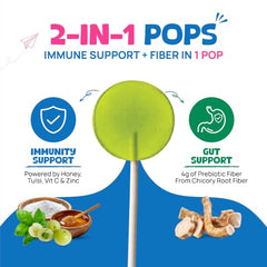 Wellopia Immune Support Pops | Orange & Mixed Berry | Ages 2+ | 15 Pops