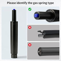 MySit 5.5" Alloy Steel Gas Lift Cylinder Replacement for Office Chairs, Heavy Duty 450lbs, Black