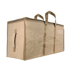 Storite Jumbo Super-Size 81 L Canvas Moisture Proof Heavy Duty Storage Bag | for Toys/Stationery/Blankets/Clothes/Moving Bags MultiPurpose With Strong Reinforced Handles Rectangular Cream (87x26x36 cm)