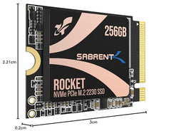 Sabrent 2TB Rocket Q4 2230 M.2 NVMe PCIe 4.0 x4 Gen4 SSD, Up to 5000MB/s,Internal Solid State Drive for Laptop, Surface/Pro, Steam Deck, PS5, ASUS ROG Ally, Dell, HP and Mini PCs (SB-213Q-2TB)