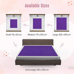 LuvLap Instadry Waterproof Baby Dry Sheet, Small Size 50x70 cm, Extra Absorbent Quick Dry Sheet for New Born,Toddler, Anti-Piling Fleece for Baby, Bed Protector, Pack of 2, Maroon & Navy Blue