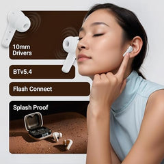 Zebronics Sound Bomb 7 Bluetooth TWS in Ear Earbuds with 60H Playtime, ENC Mic, Rapid Charge, Upto 50ms Gaming Mode, Flash Connect, Voice Assistant, Smooth Touch Control, BT v5.2, Type C (Blue)