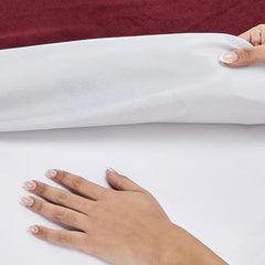 Amazon Brand - Solimo Water Resistant Polyester Mattress Protector, Single Bed Size (72x36 inch), Coffee