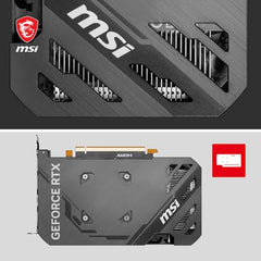 MSI GeForce RTX 4060 Ventus 2X Black 8G OC 8GB GDDR6 128-bit Gaming Graphic Card