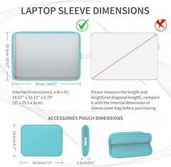 Meyaar Laptop Sleeve 13 Inch with Accessory Pouch, Soft Plush Fur Lined Zipper Case for MacBook Air 13.6” M2/M3/M4/M5, Pro 13”/14” M1–M5, Neo 13 (Black, for 13"/13.3" MacBook)