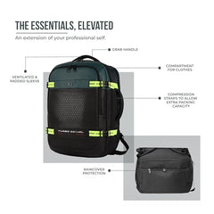 Gear Turbo 21"/45L Large Water Resistant Anti theft Laptop Backpack with Raincover | Backpack | Daypack |Briefcase | Travel Bag For Men/Women (Black - Grey)