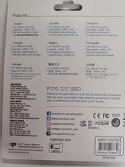 Patriot Memory P210 512GB Internal SSD SATA 3 2.5 Solid State Drive P210S512G25