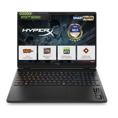 HP Smartchoice HyperX OMEN 15, AMD Ryzen 7 260, 8GB-RTX 5050, 24GB DDR5 (Upgradeable), 1TB SSD, 180Hz, 2.5K, 500 nits, 3ms RT, 15.3''/38.9cm, Win11, Office24, Black, 2.42kg, gb0038AX, AI Gaming Laptop