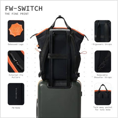 Fieldwrks Switch 26L Convertible Laptop Backpack 15.6 Inch
