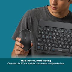 FINGERS MiniClicks Duo D7 Wireless Bluetooth Keyboard and Mouse Combo Set