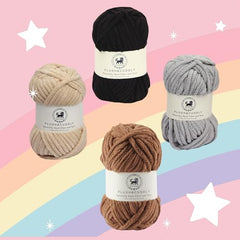 NESTNHAVEN , Plush & Cuddly Sets 2.0 , Chenille Yarn Supersoft Hand Knitting Wool Ball, set of 4 , 400 grams (1 Ball/100 Gram Each) Suitable for Craft, Babywear, Toys , Baby Blankets , 5 Bulky, Shades - NNHS 2.0 (Set 26 baby Pink , lilac , hot pink…