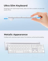 seenda SKM64-3 Wireless Bluetooth Keyboard Mouse Combo for Windows and Mac